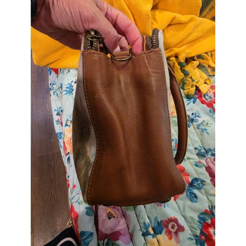 Nena and Co La Reyna OOAKSHELL Tie Dye Leather Bag